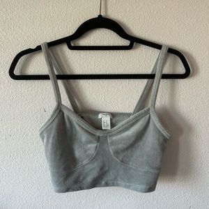 Forever21 gray crop top
